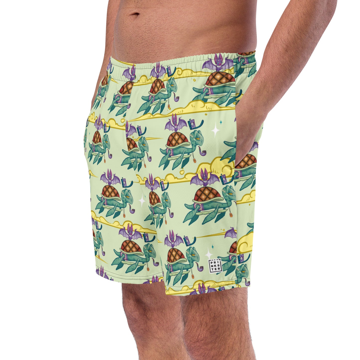 Kram x Prinkster Men's swim trunks Green