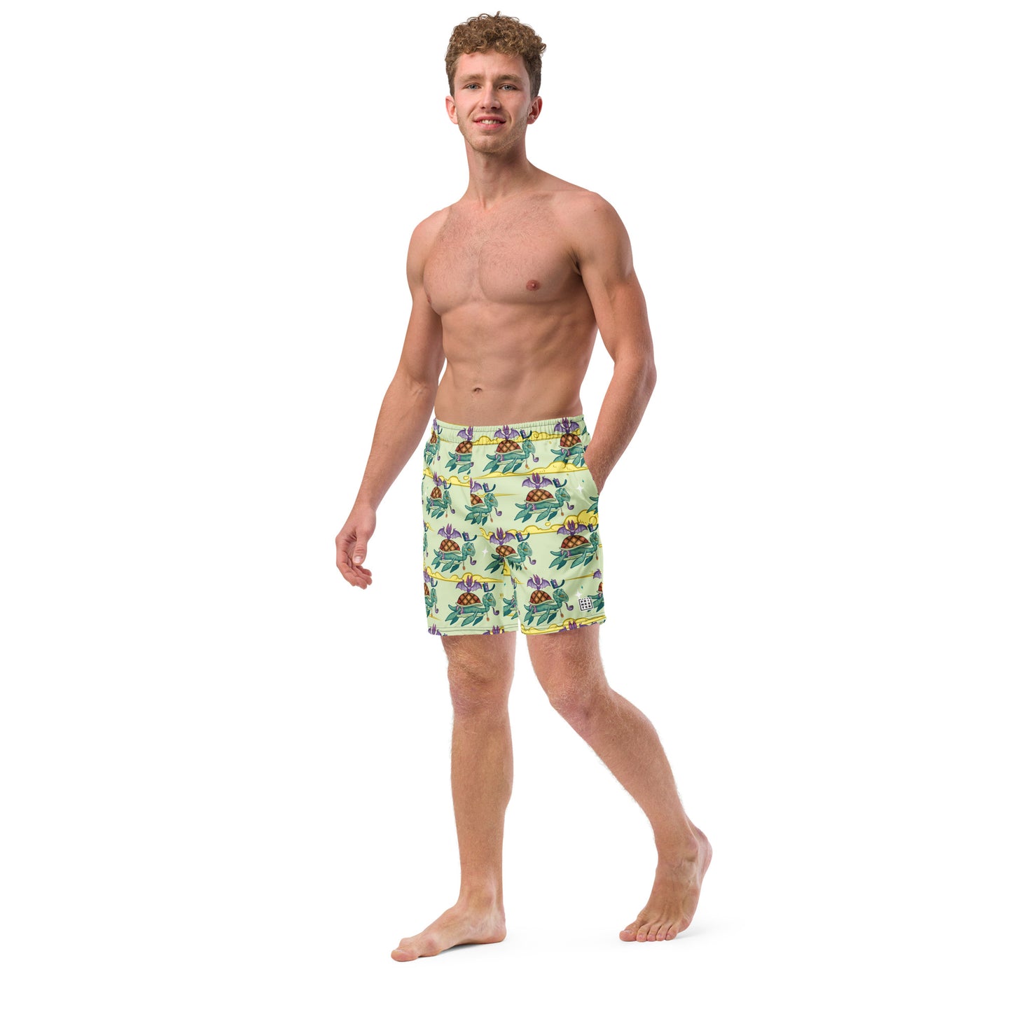 Kram x Prinkster Men's swim trunks Green
