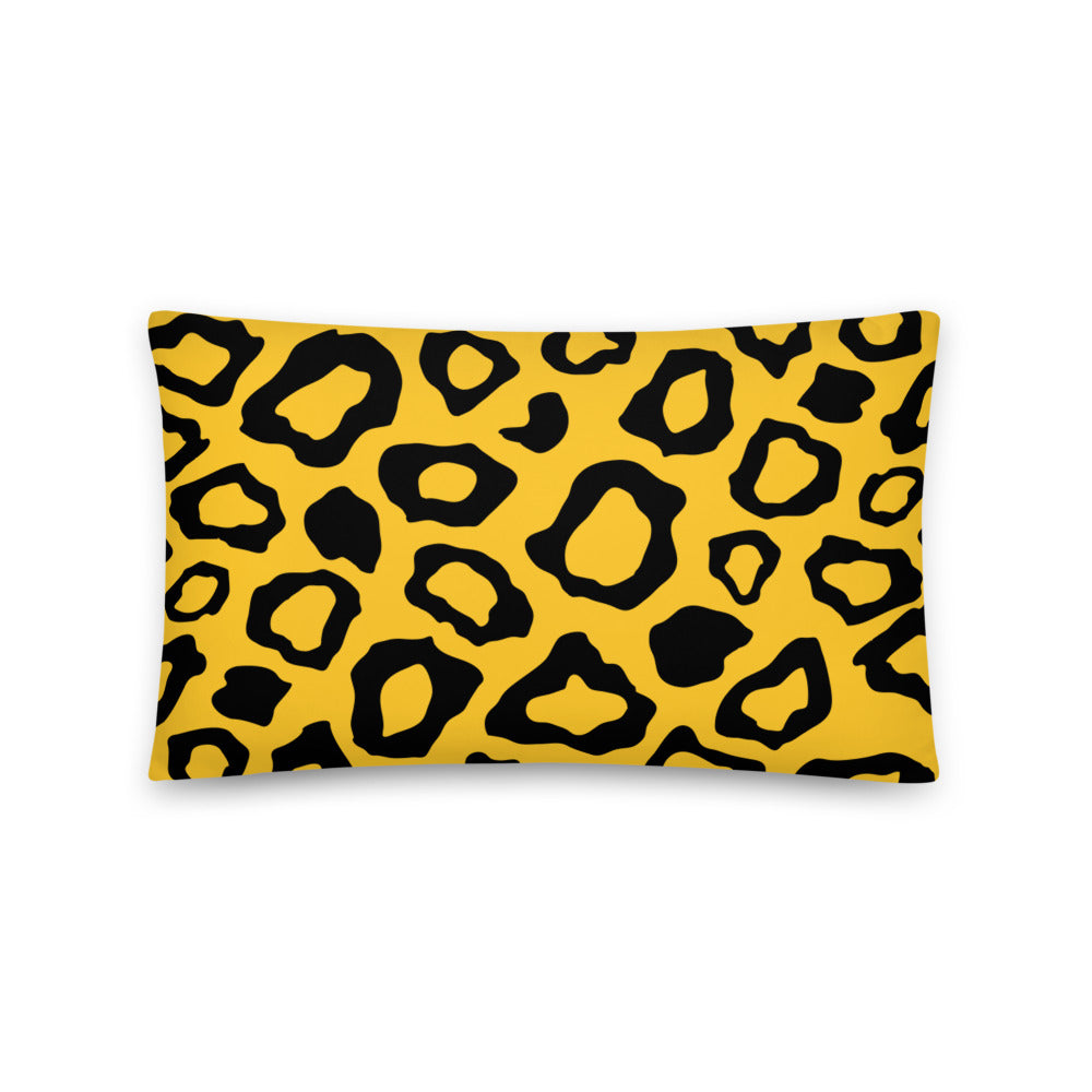 Animal Print Yelloww Pillow