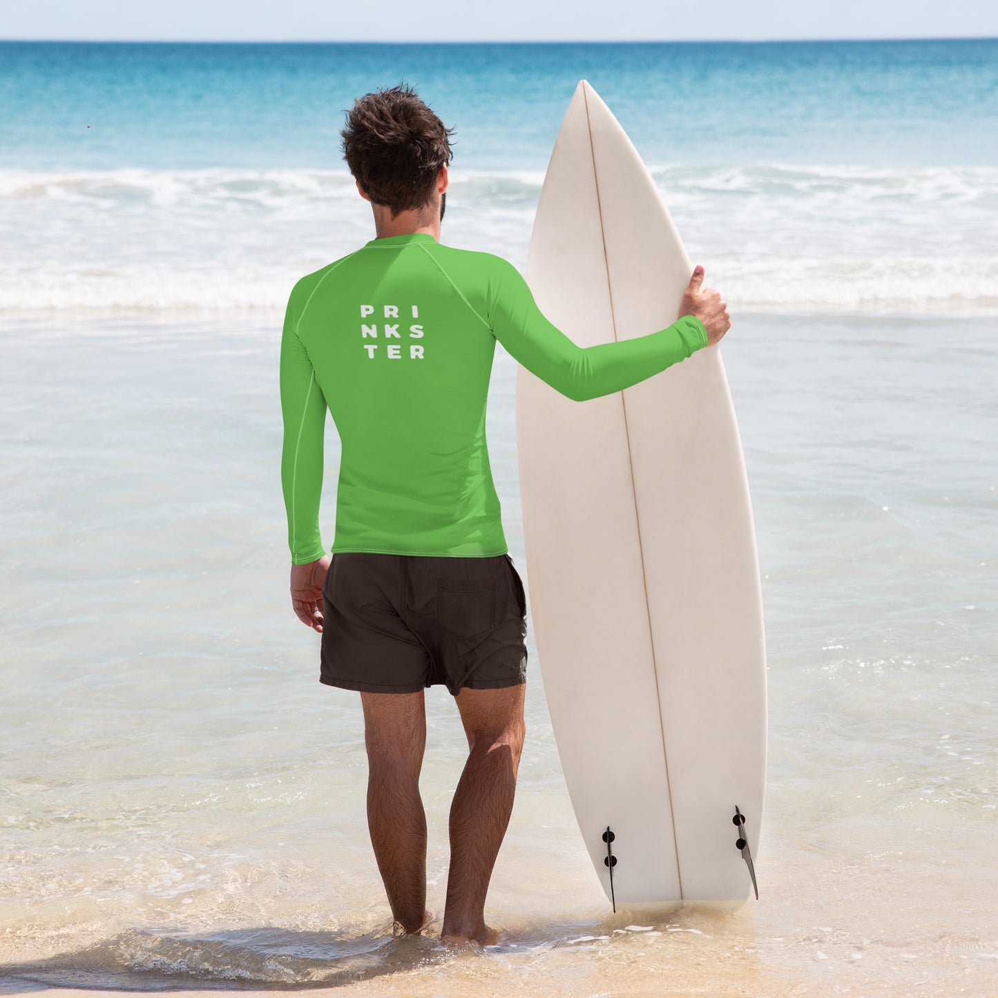 Prinkster Green Men's Rash Guard