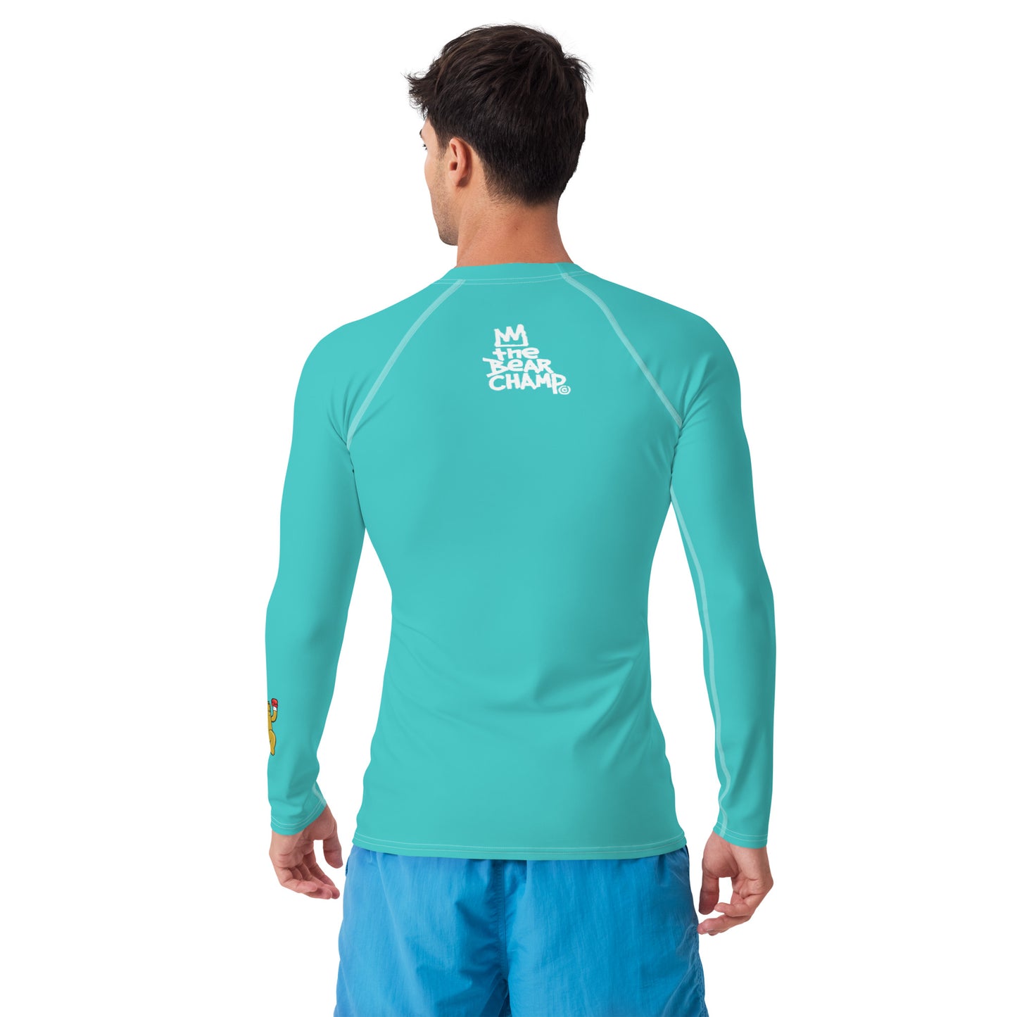 The Bear Champ Men's Rash Guard Blue