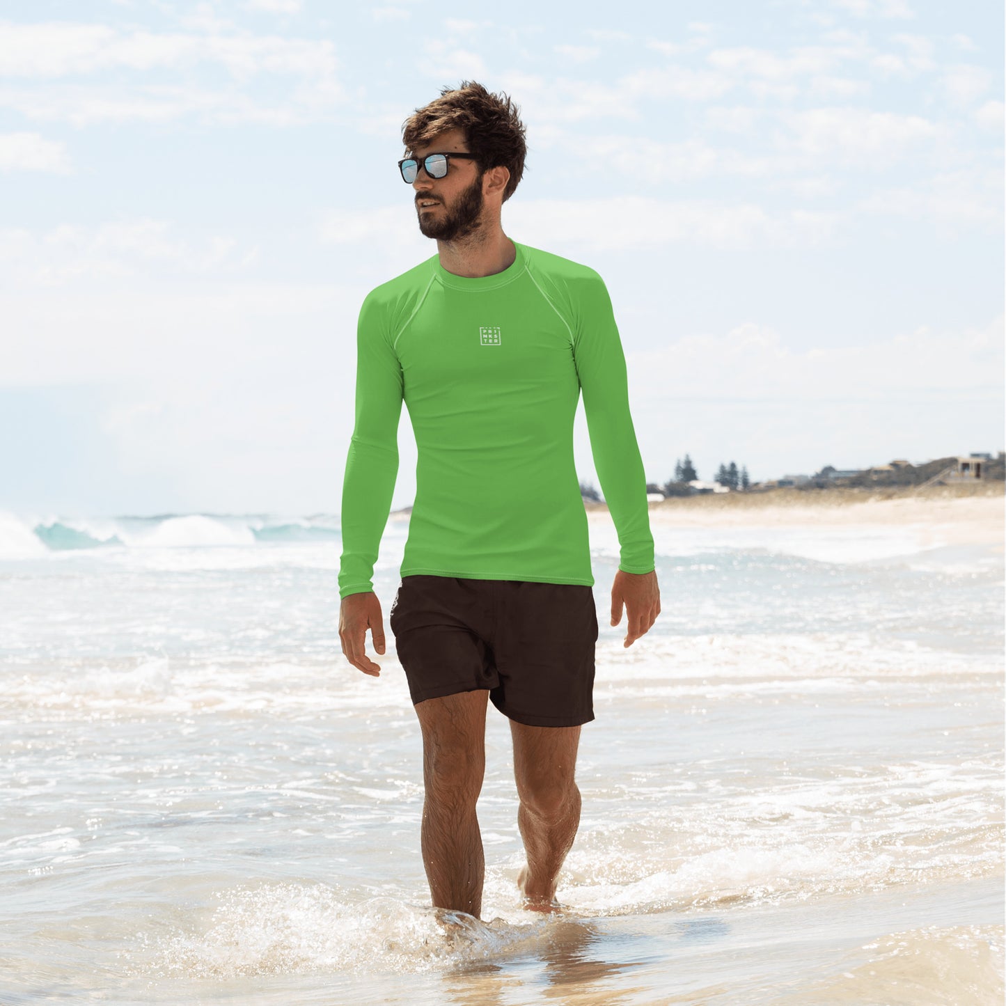 Prinkster Green Men's Rash Guard