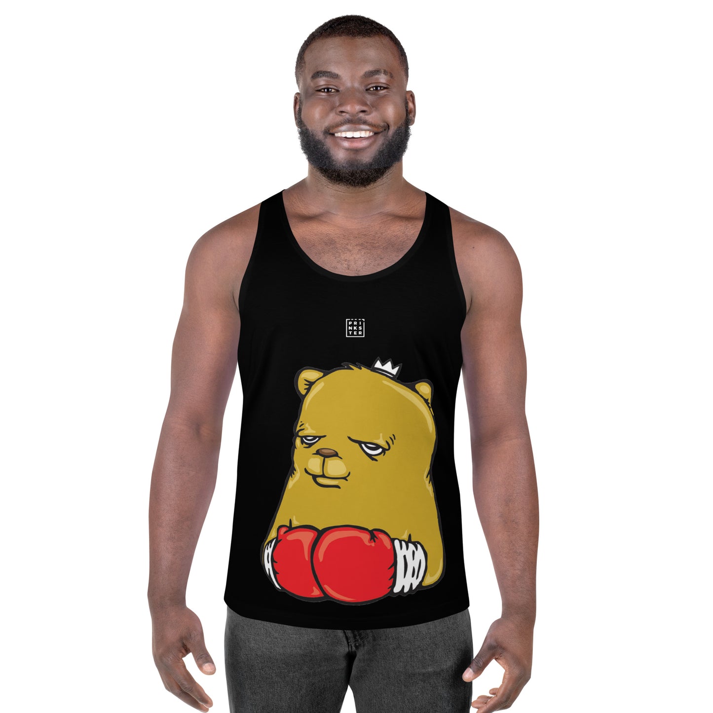 The Bear Champ Black Tank Top