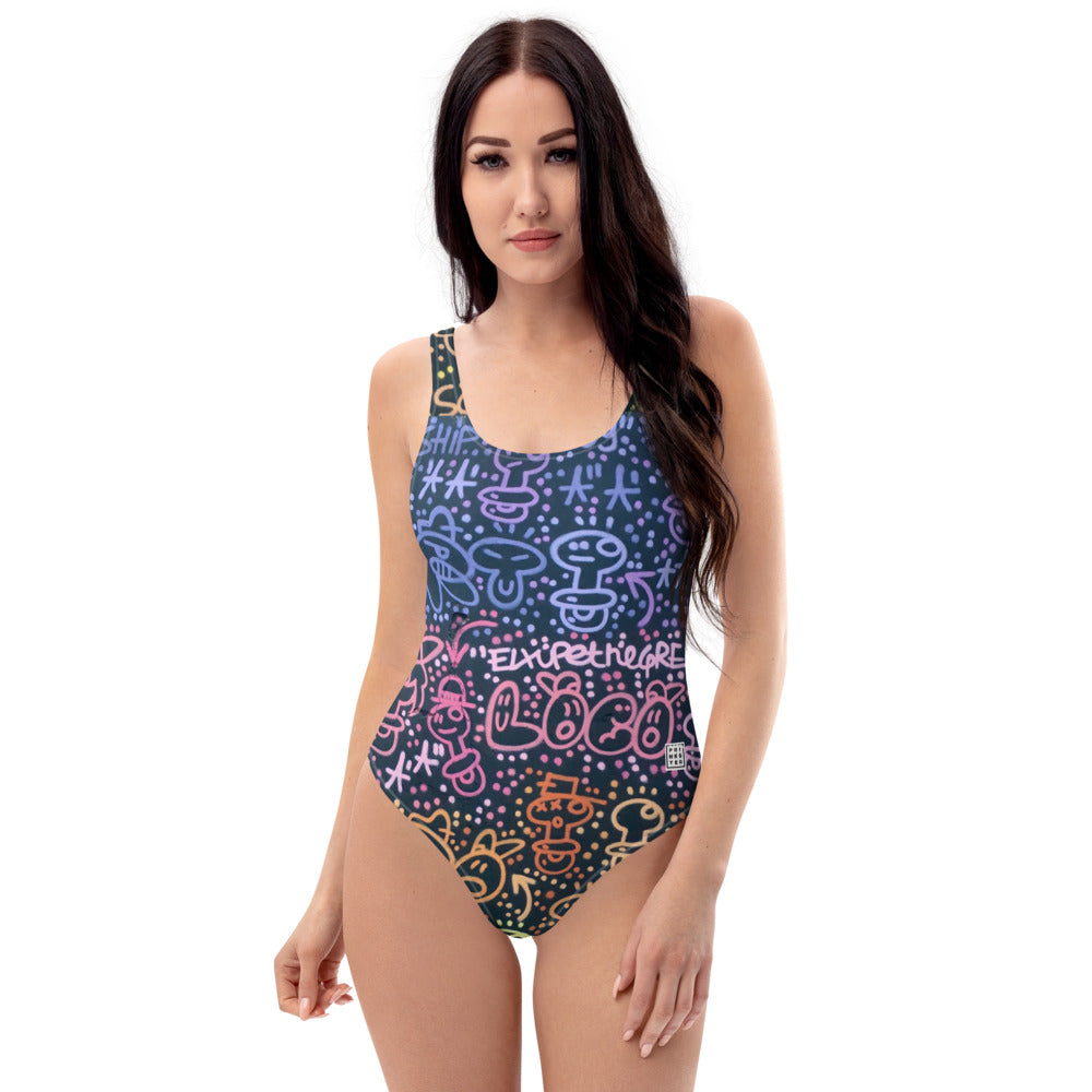 El Xupet Negre - Dark One-Piece Swimsuit