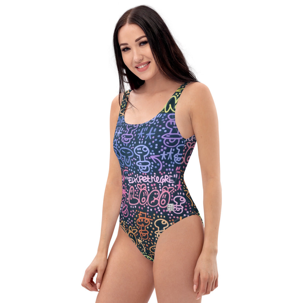 El Xupet Negre - Dark One-Piece Swimsuit