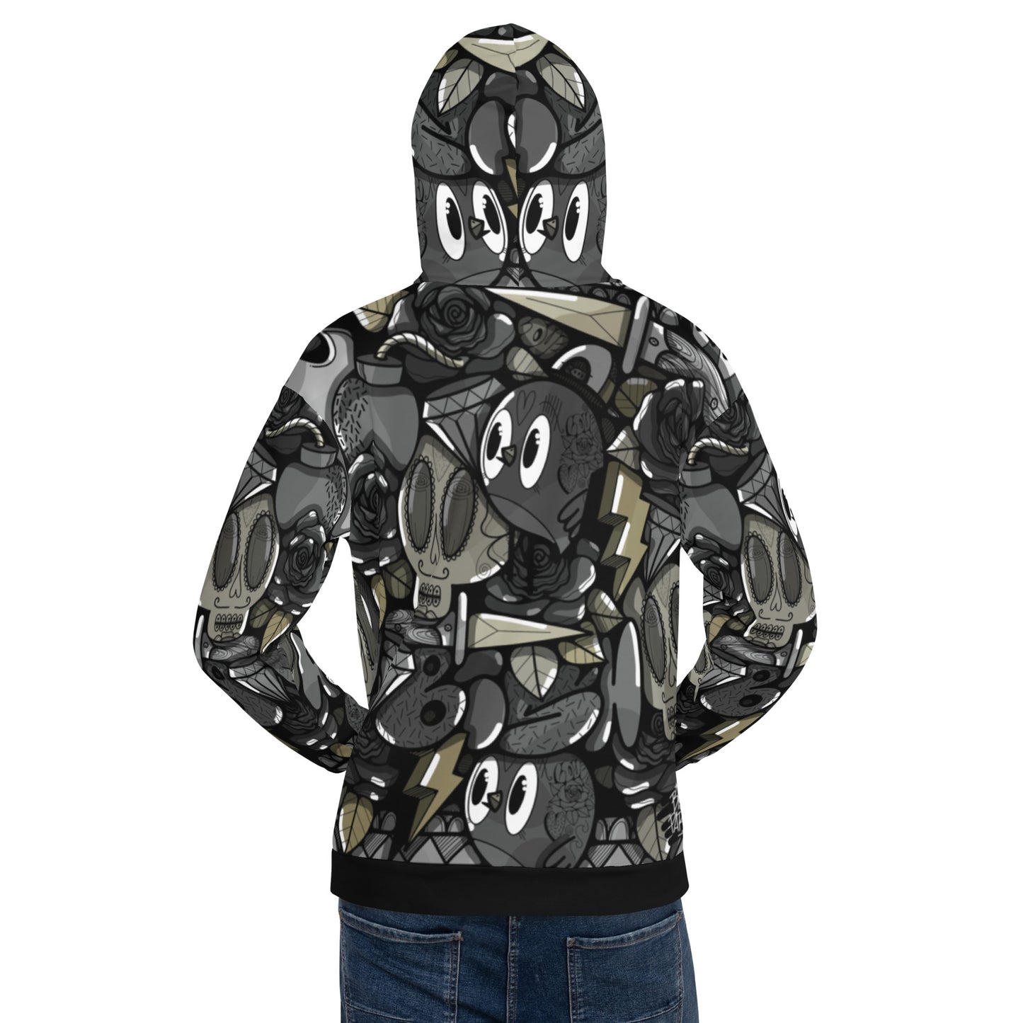 Bishopparigo Black bird Hoodie
