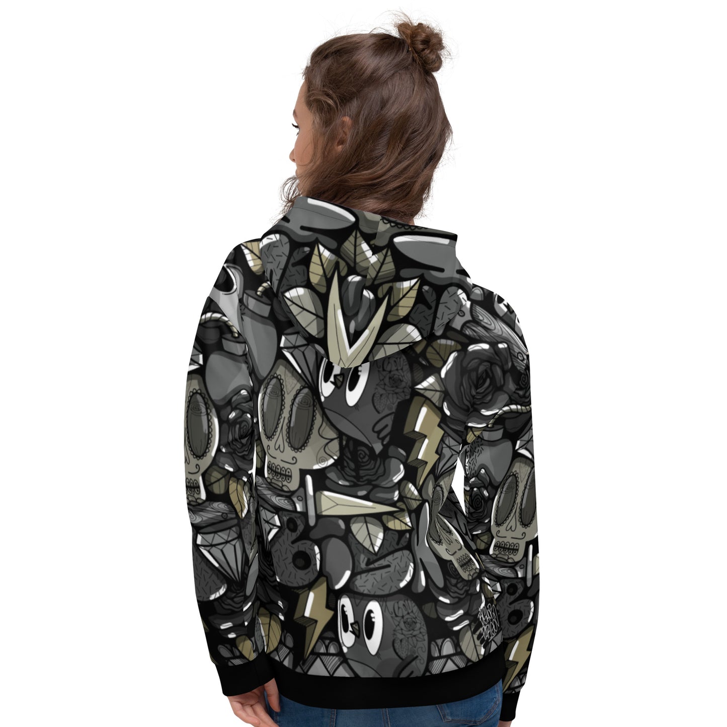 Bishopparigo Black bird Hoodie