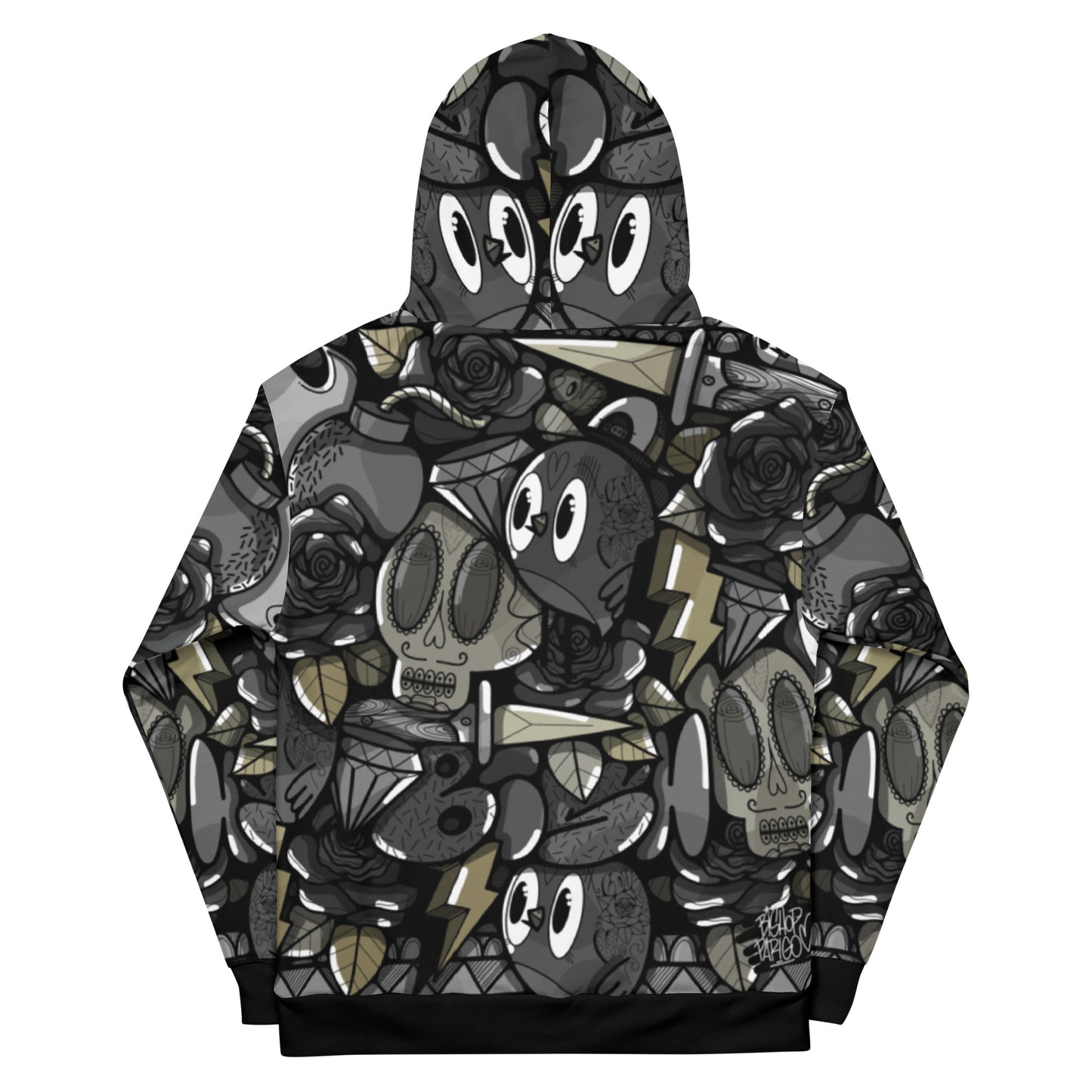 Bishopparigo Black bird Hoodie