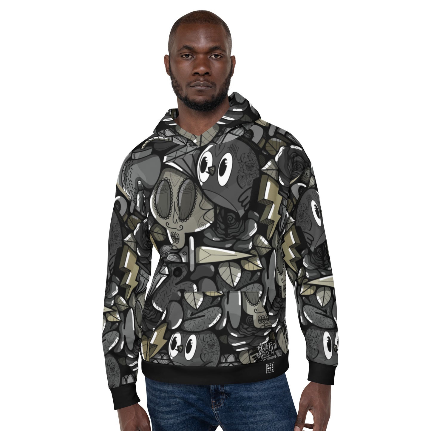 Bishopparigo Black bird Hoodie