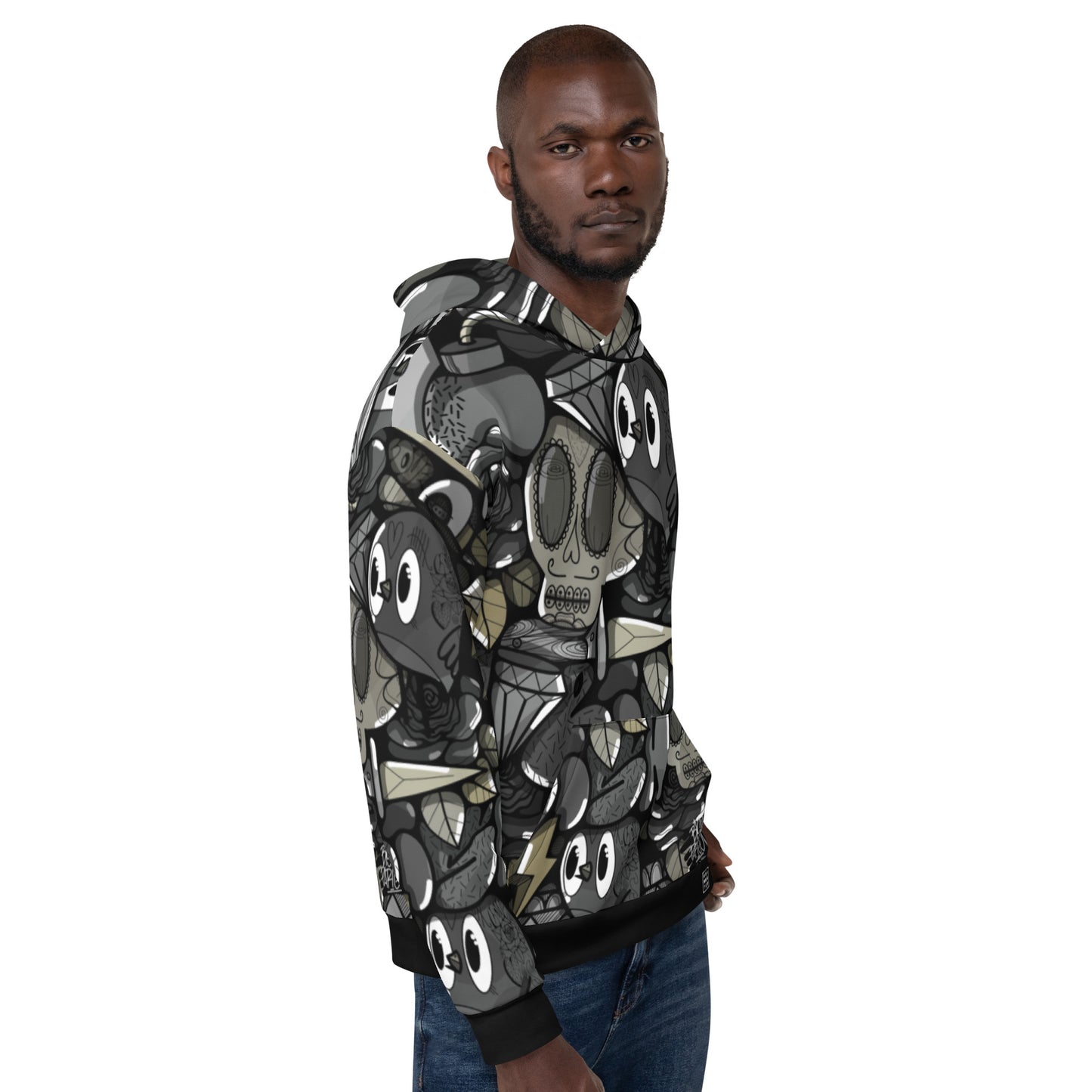 Bishopparigo Black bird Hoodie