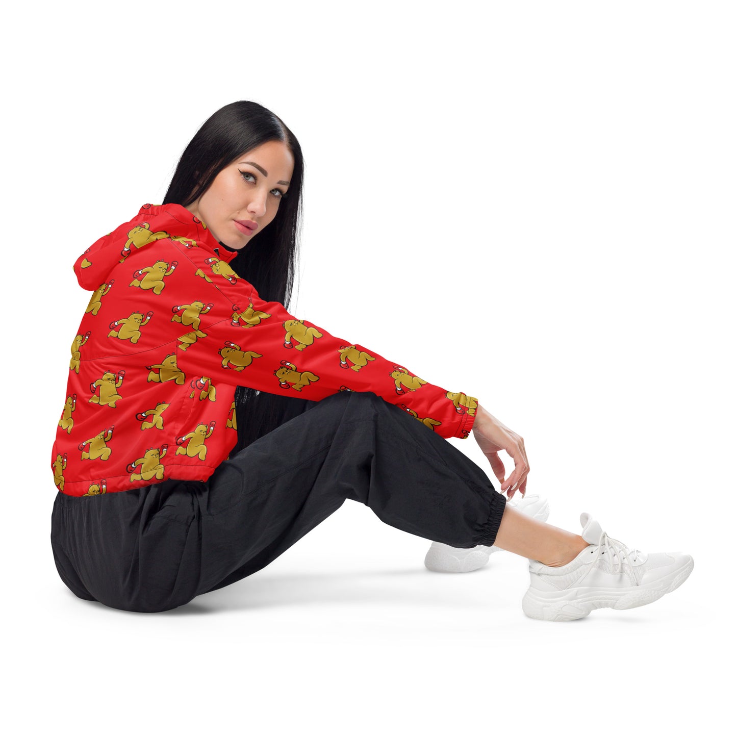 Bear Champ X Prinkster Women’s cropped windbreaker