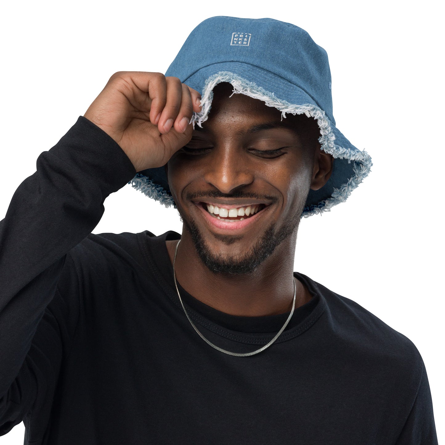 Prinkster denim bucket hat