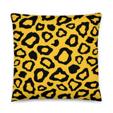 Animal Print Yelloww Pillow