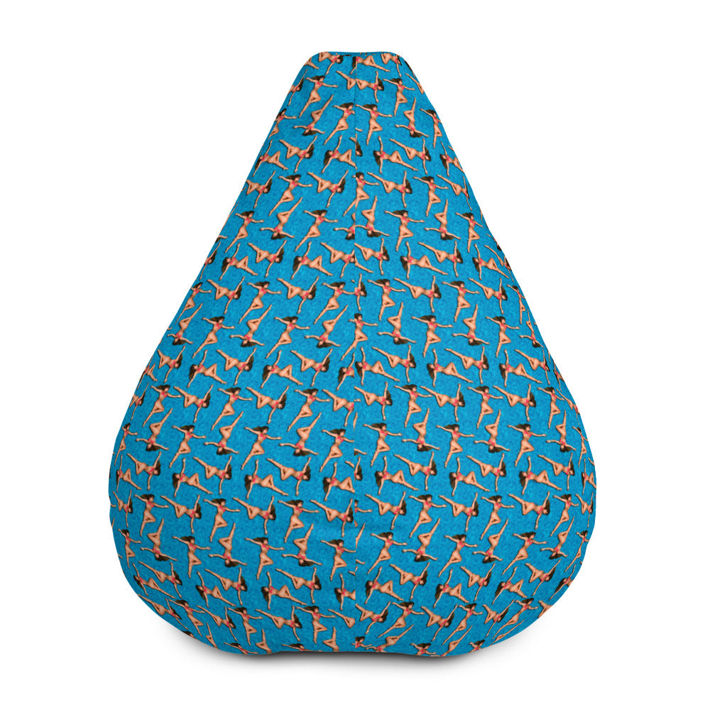 Prinkster Babes on Pool Bean Bag Chair Cover