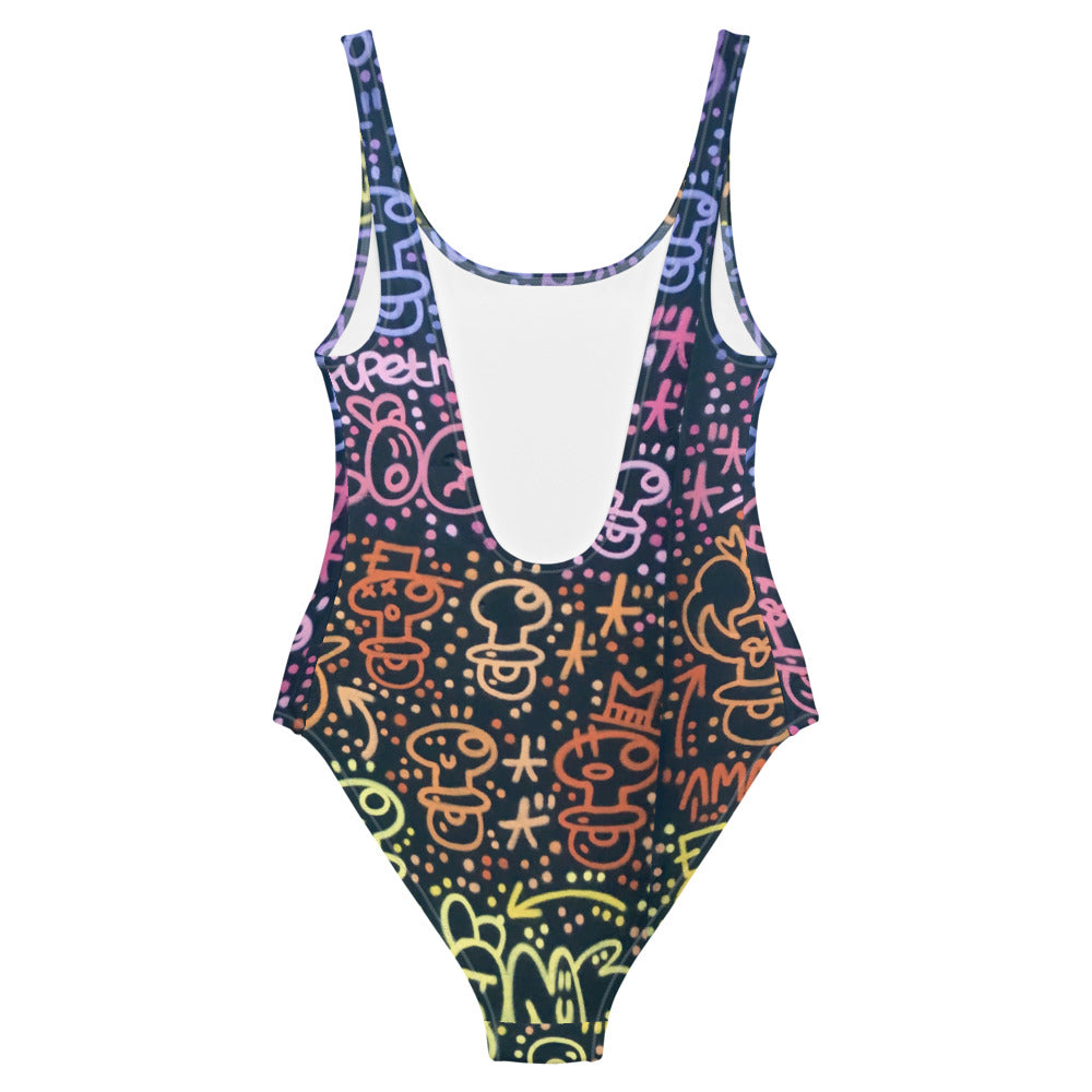 El Xupet Negre - Dark One-Piece Swimsuit