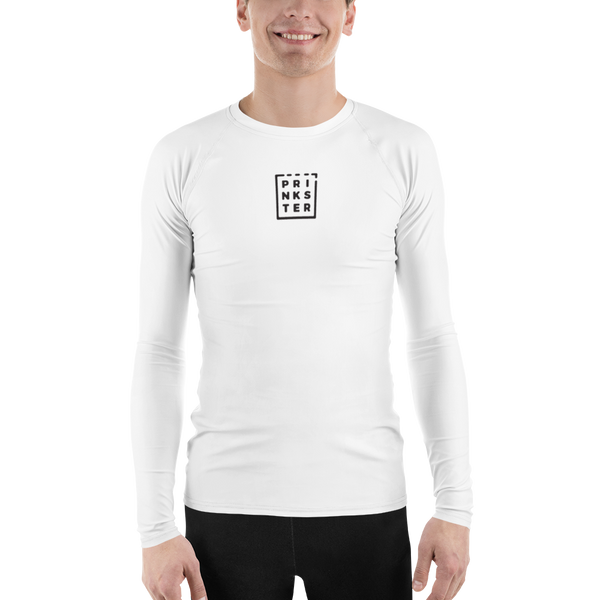 Prinkster White Men's Rash Guard