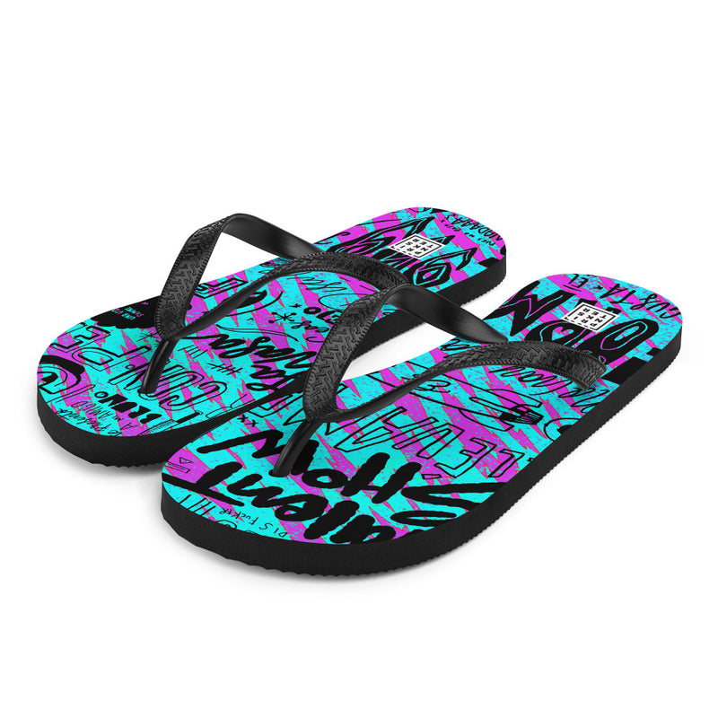 Prinkster - Pol999 Purple Flip-Flops