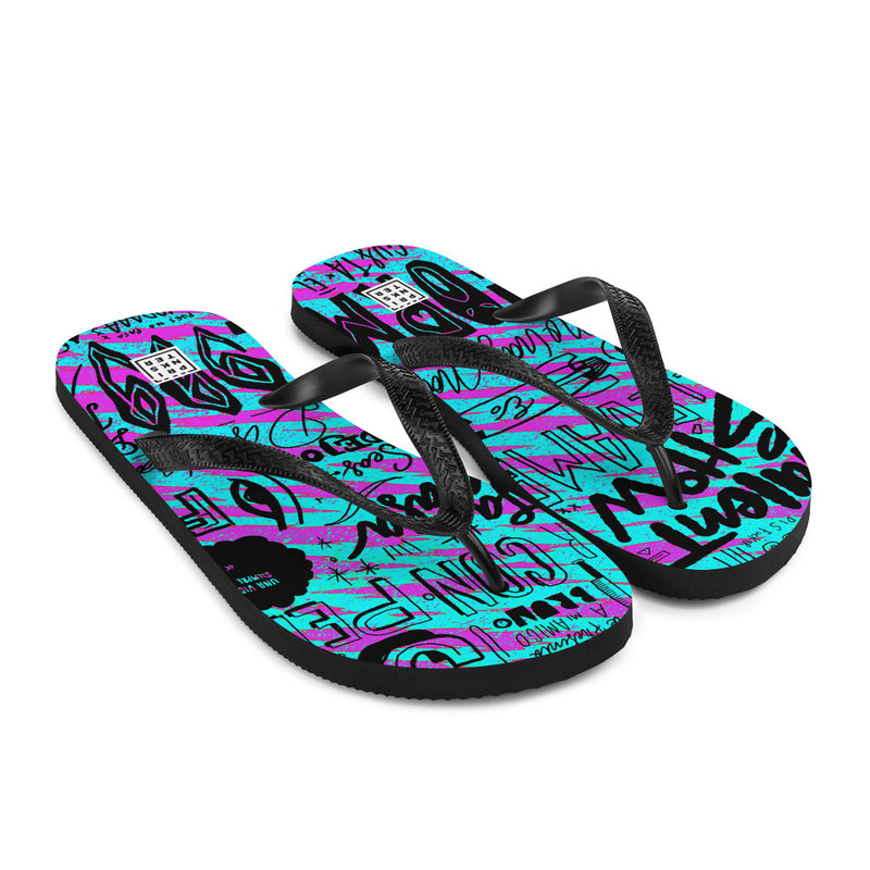 Prinkster - Pol999 Purple Flip-Flops