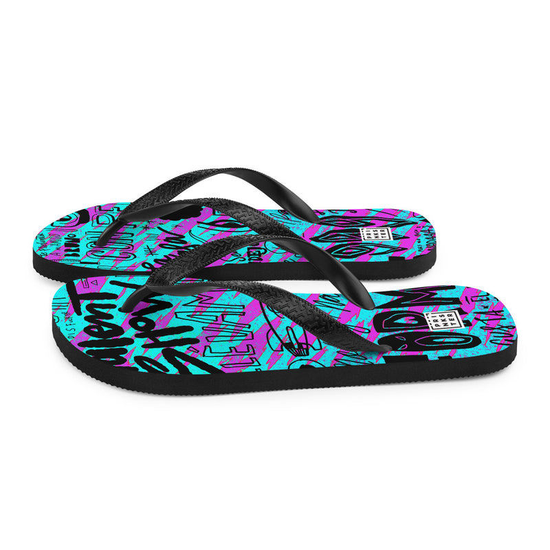 Prinkster - Pol999 Purple Flip-Flops