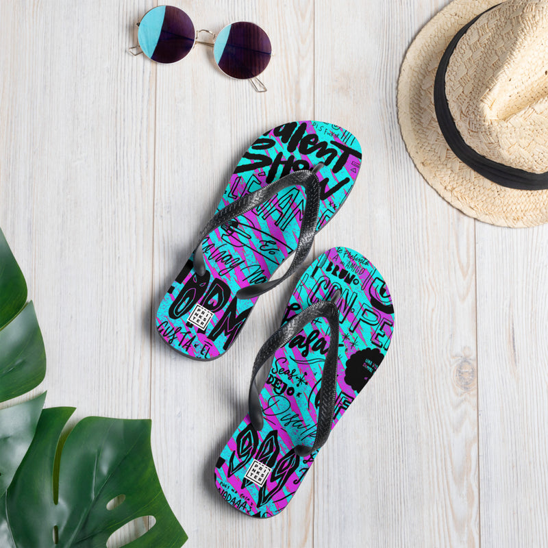 Prinkster - Pol999 Purple Flip-Flops