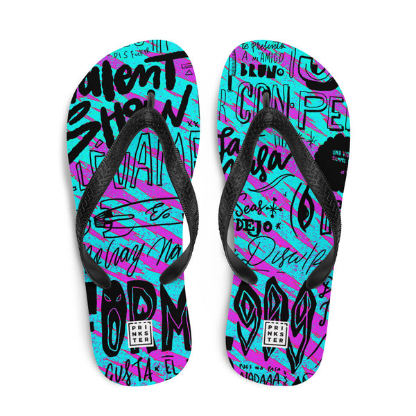 Prinkster - Pol999 Purple Flip-Flops